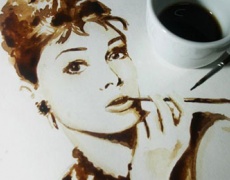 Невероятни рисунки от...кафе!