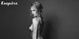 Кара Делевин в гола фотосесия за Esquire