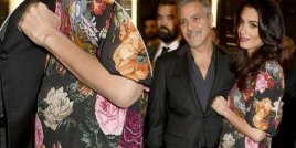 Пуснаха снимка на бременната Амал Клуни
