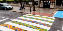 Български артист преобрази пешеходните пътеки в Мадрид