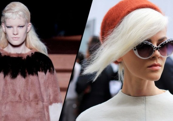 Тенденции при косите 2013: Платинени блондинки