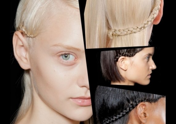 Пусната коса с плитка встрани! Как? (снимки)