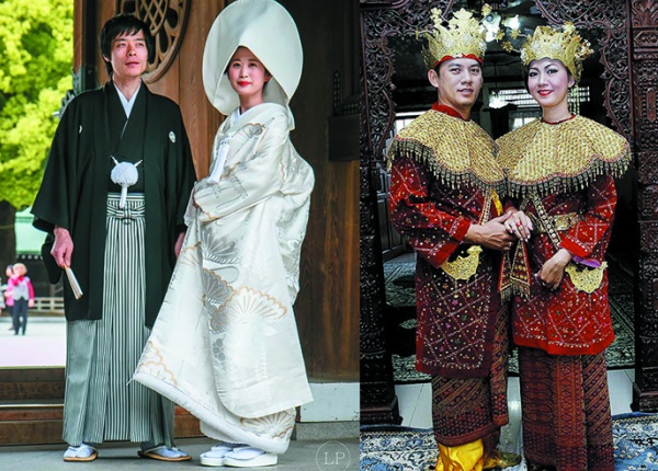 Традиционното сватбено облекло по света